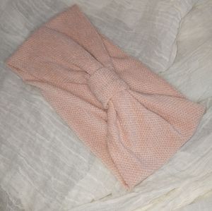 Time And Tru Pastel Pink Bow Ear Warmer